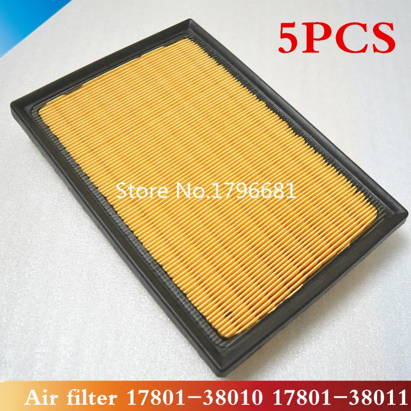 CAPQX 5PCS Air Filter 17801 38010 17801 38011 For LEXUS LS460 LS460L