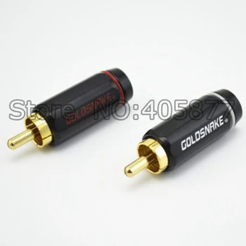 

6MM rca male plug gold plated cable connector for Audio DIY rca terminal rca cable plug