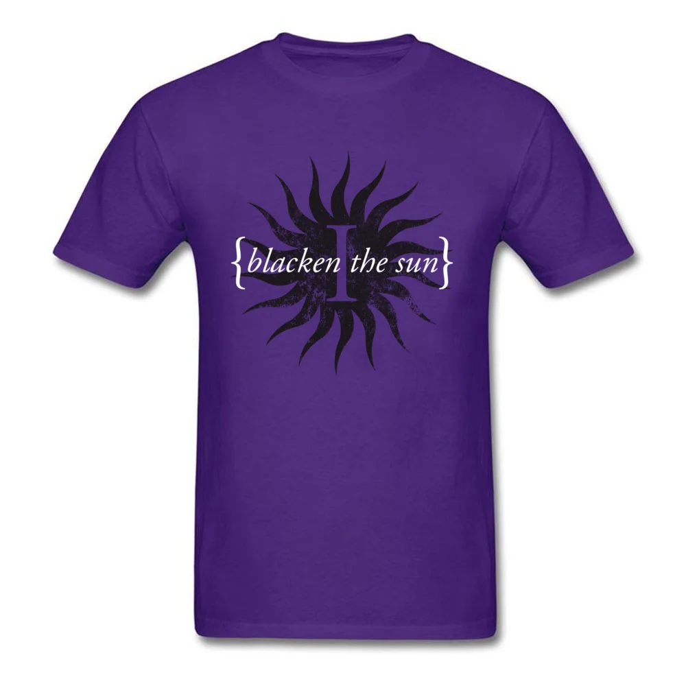 Blacken the sun T-shirts for Boys Geek Summer Tops Tees Short Sleeve New Arrival Casual Clothing Shirt Crewneck 100% Cotton Blacken the sun purple