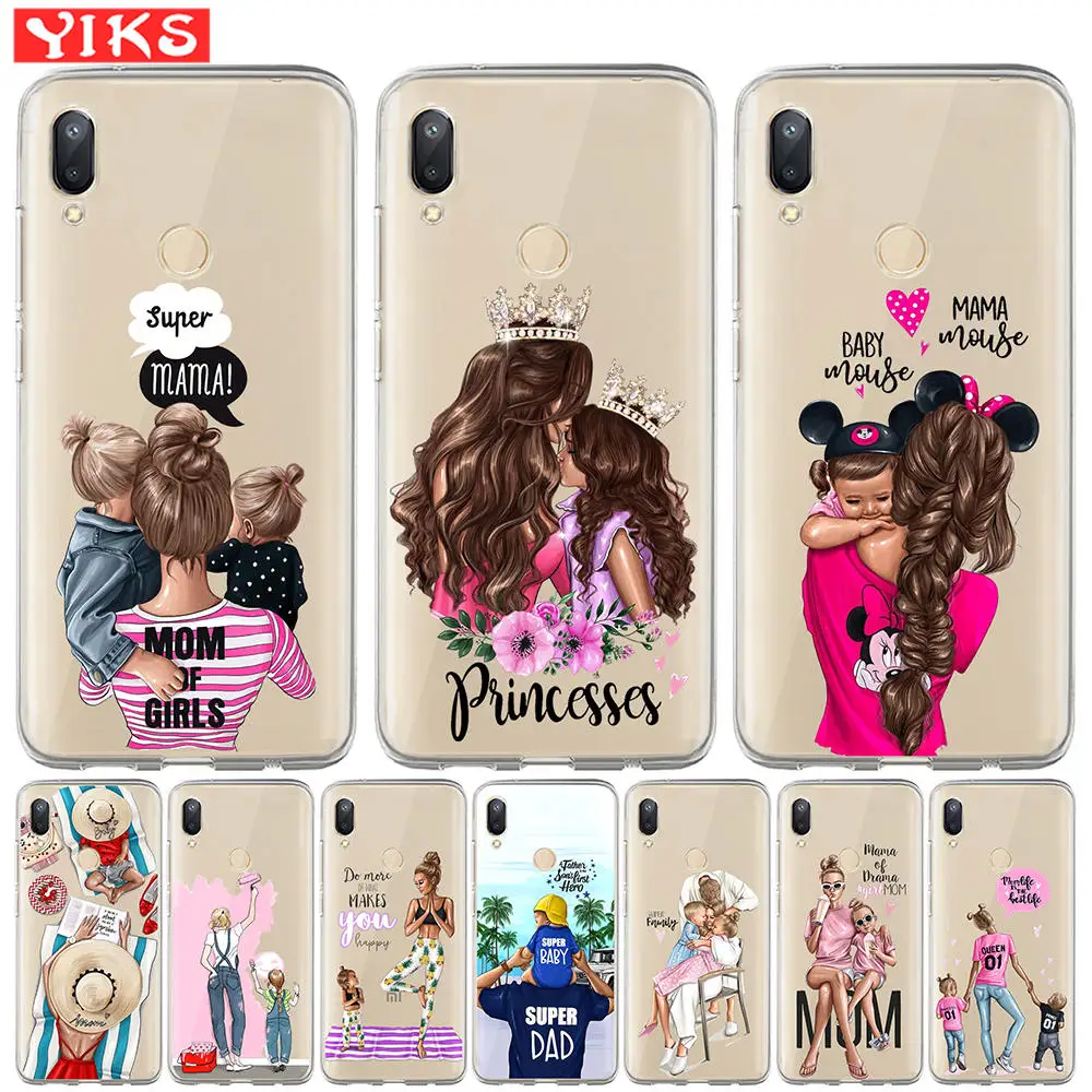 

Case for Xiaomi Redmi Note 7 6 6A 5 5A 4 4A 4 Pro 4X Plus Mi 6 8 9 A1 A2 Lite 5X 6X Pocophone F1 Super Mommy Baby Girl Cover