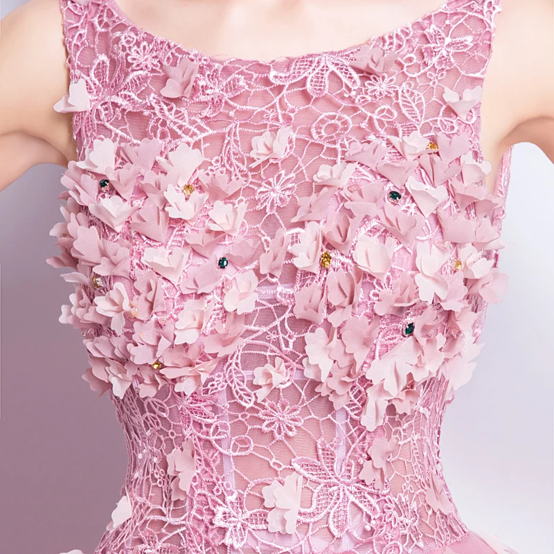 7201 Элегантный розовый Vestido De Festa Longo де Luxo Вечерние платья Длинные Вечеринка платья