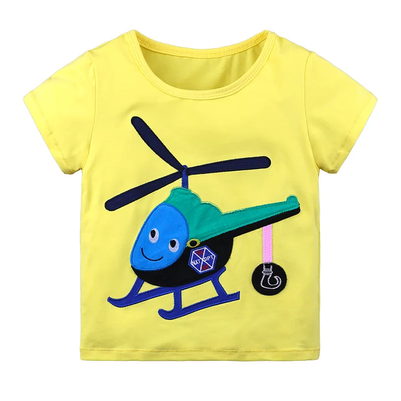 

2019 new fashion baby t-shirt Boys summer clothes Cotton cartoon print Girls cute short sleeve coat kid clothes gift