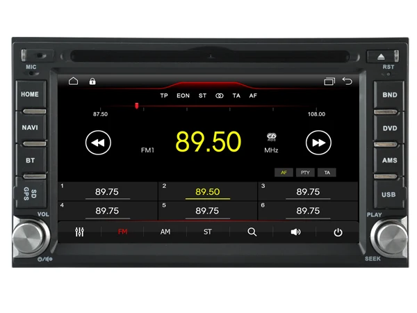 Top Navirider car dvd player multimedia autoradio android8.1 wifi gps navigation screen for Hyundai Santa Fe 1999-2005 tape recorder 2