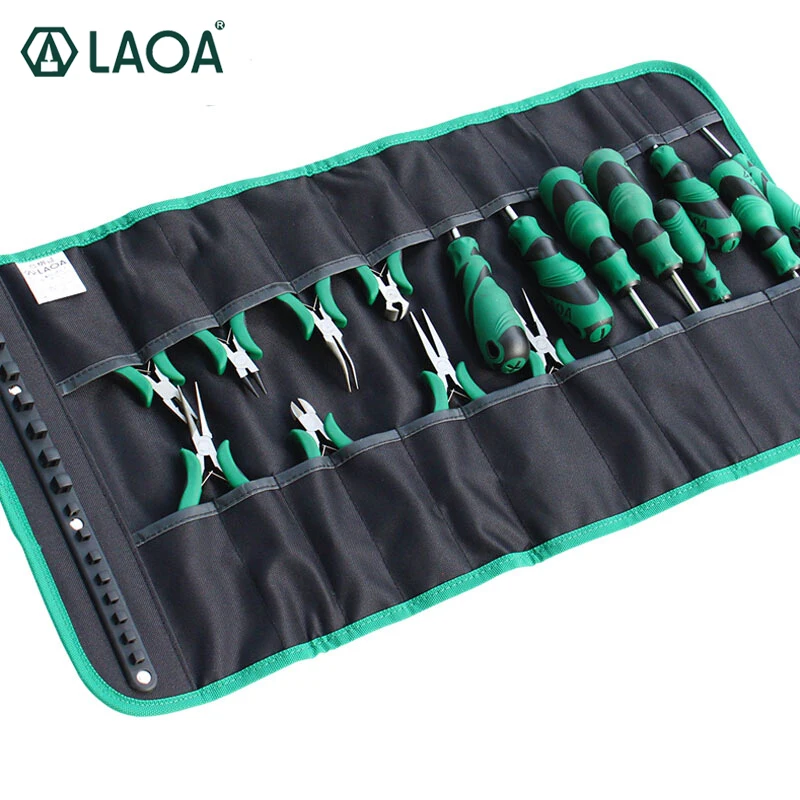 LAOA Ткань Оксфорд Роллинг сумка для инструмента для отвертки инструментарий для хранения мини плоскогубцы электрик Workbag без инструментов