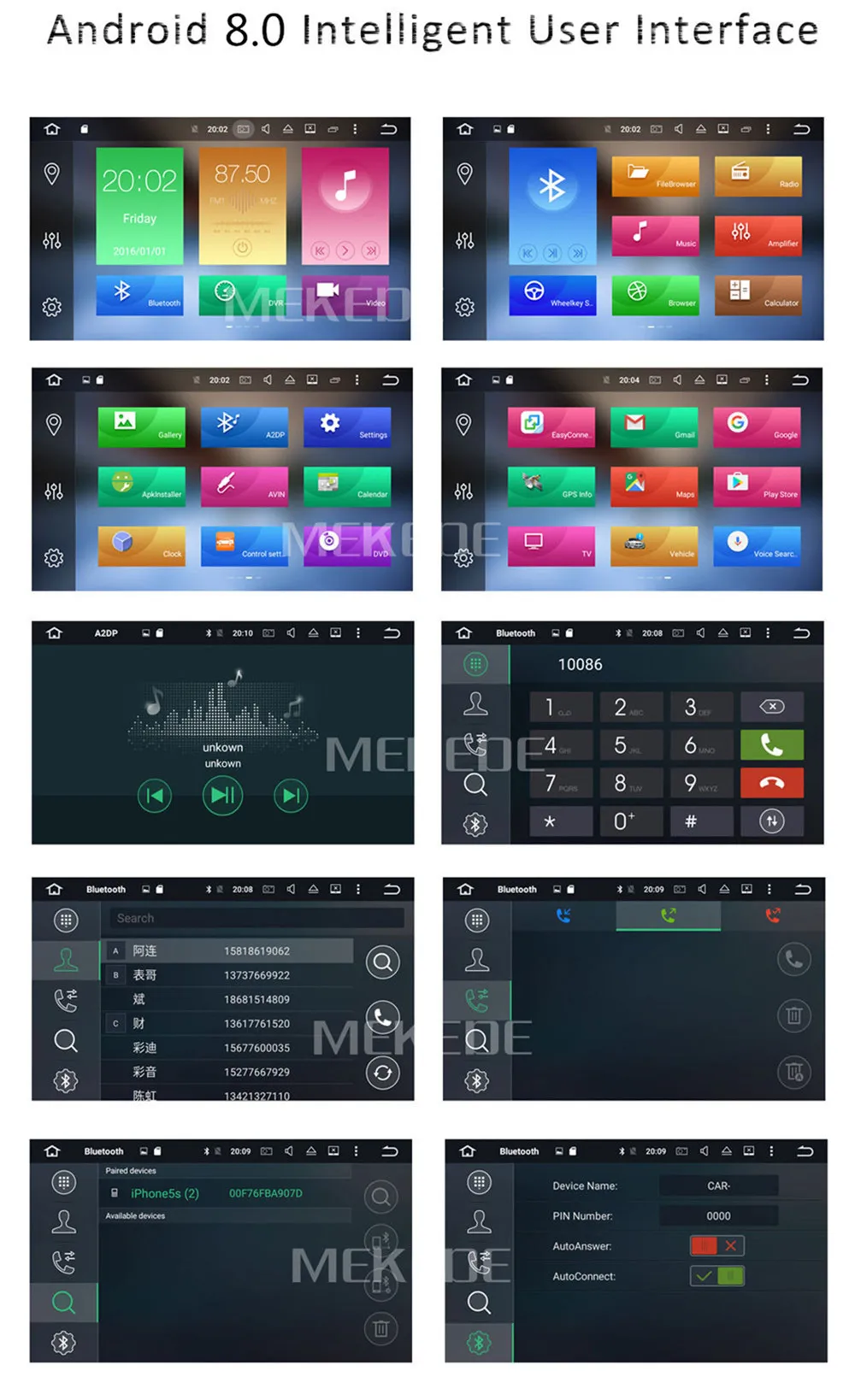 Best PX5 Android 8.0 Car Radio GPS Navigation for Mercedes Benz C Class W203 2004-2007 c200 C230 C240 C320 C350 CLK W209 2005 player 19