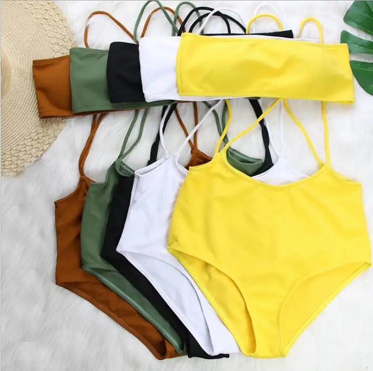 

New Sexy Bikini Swimwear Women 2019 Bandage Bikinis Set Push Up Bathing Suit Maillot De Bain Summer Beachwear Swimsuit Biquinis