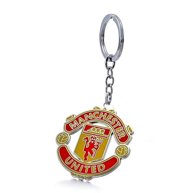 Manchester F.C Football Club Soccer Team Logo Metal Pendant Keychain For Soccer Fans
