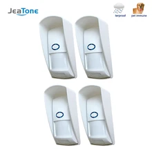 JeaTone Wireless PIR sensor Infrared Motion Detector 433Mhz pet Immune Waterproof for Home Security Alarm System 1pcs 2pcs 4pcs golden security wired waterproof pet immune pir motion sensor detector home security for g90b plus kerui alarm system