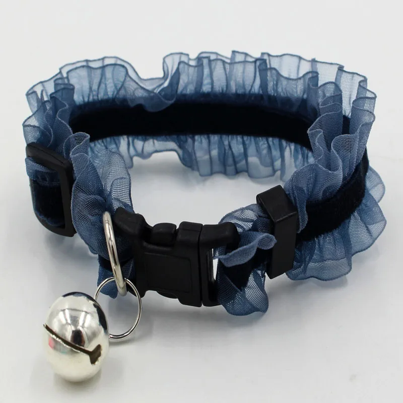 Pet Cat Dog Collar Kitten Bells Safety Cute Lace Stretch Quick Release Pet Puppy Cat Collar Supplies Soft Collar Pet Cat Dog Collar Kitten Bells Safety Cute Lace Stretch Quick Release Pet Puppy Cat Collar Supplies Soft Collar