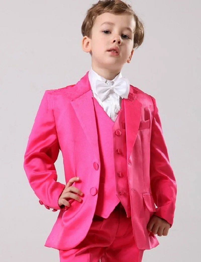 Brand-New-Boy-Tuxedos-Notch-Lapel-Children-Suit-Hot-Pink-Yellow-Kid-Wedding-Prom-Suits-Jacket