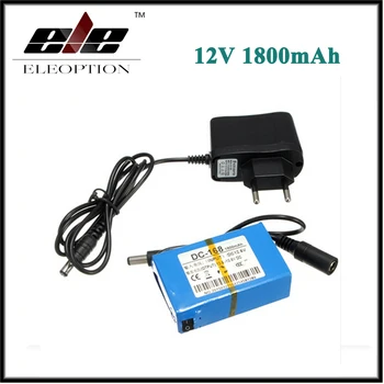 

Eleoption Portable DC-168 DC 12V 1800mAh Rechargeable Li-ion Battery for CCTV Camera wireless Camera Baby monitor With Plug