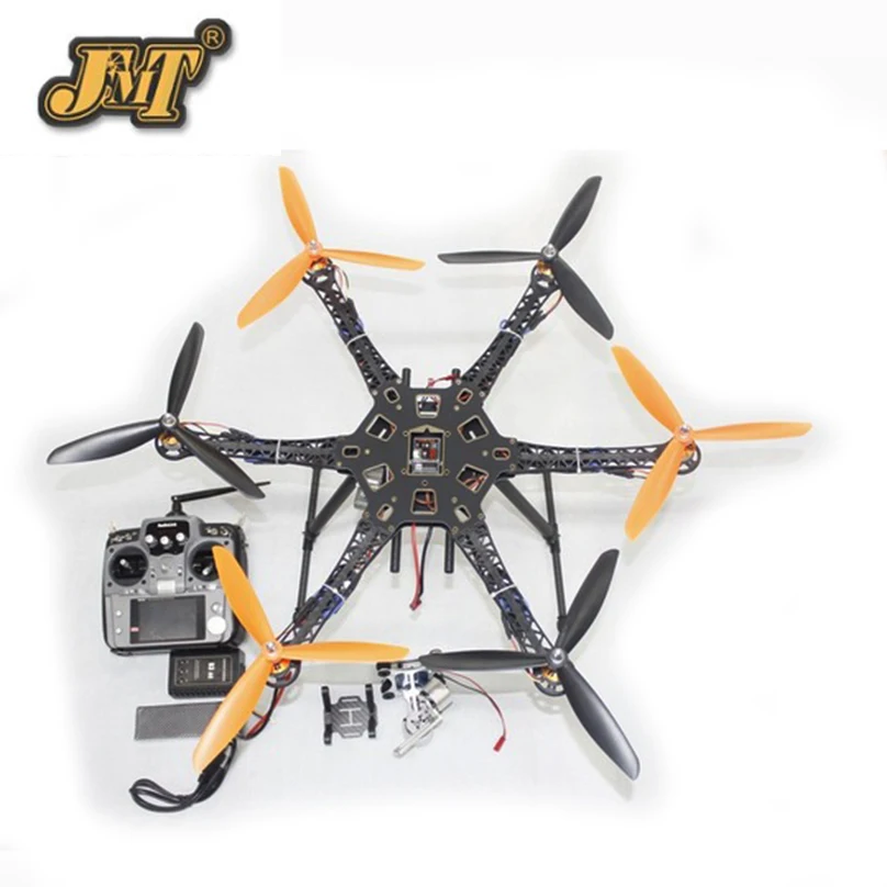

JMT DIY Drone Quadcopter Upgraded Full Kit HMF S550 9045 3-Propeller 6axle Multi Hexacopter UFO RTF/ARF & 2-axle Gimbal