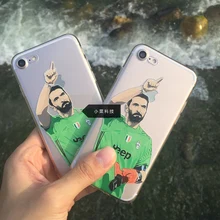 Football gianluigi buffon simple conception téléphone case couverture pour iphone 5s se 7 6 6 s plus haute qualité tpu transparent téléphones cas