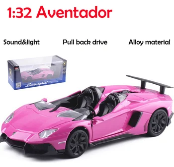 

Simulation 1:32 Aventador convertible Super Sports Vehicle Alloy Diecast Toy pull back Car Model Collection Gift Toys For Kids