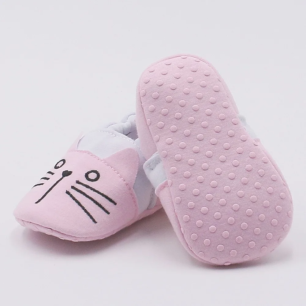 Первые ходунки CartoonShoes Bebe мокасины для малышей 0-24 м нескользящая Мягкая подошва обувь для маленьких мальчиков и девочек