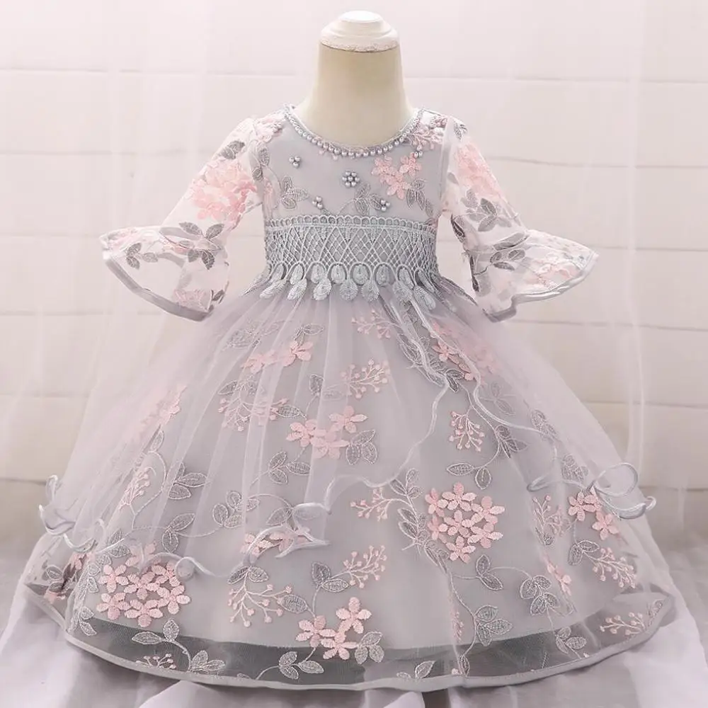 

Baby Girl Princess Dress Elegant Wedding party Kids Dresses for Toddler Girl Long sleeve Elegant Christmas Pageant Clothing