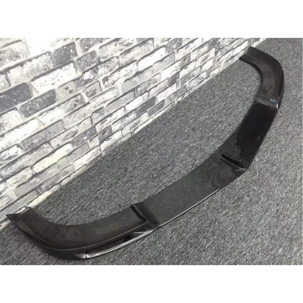 C Class Carbon Fiber Front Bumper Lip Spoiler for Mecedes Benz W204 C63 AMG 2012- FRP Head Chin Shovel Guard Car Styling