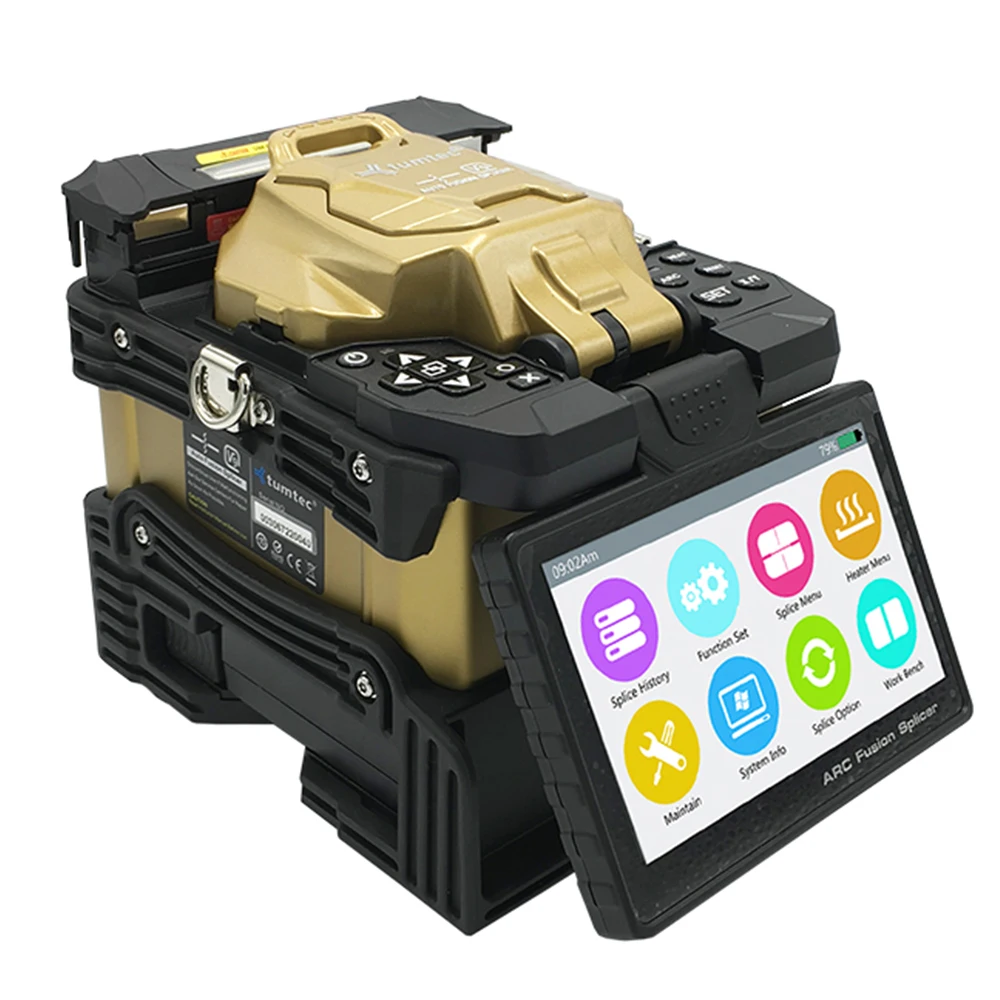 

Tumtec V9 6 motors backbone fusion splicer long distance optical trunk fiber splicing machine
