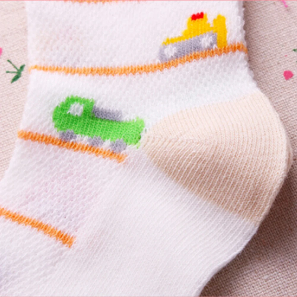 5 пар Детские для маленьких мальчиков девочек удобные теплые носки для новорожденных из хлопка младенческой мультфильм печати Мягкие
