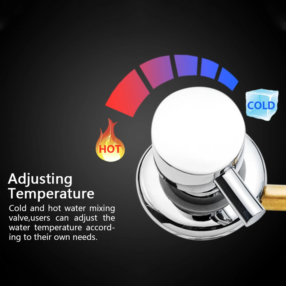 Cena 2 3 4 5 odległość otworu wyjściowego 10cm 12.5cm mosiądz prysznic kran bez gwintu Mixer Tap i przełącznik do kabiny prysznicowej
