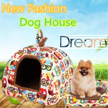 

5 Colors Fashion Dog House Aztec Retro Removable Cover Mat Dog Soft Bed & Sofa Warming for Small Dogs Cats Nest Winter Kennel