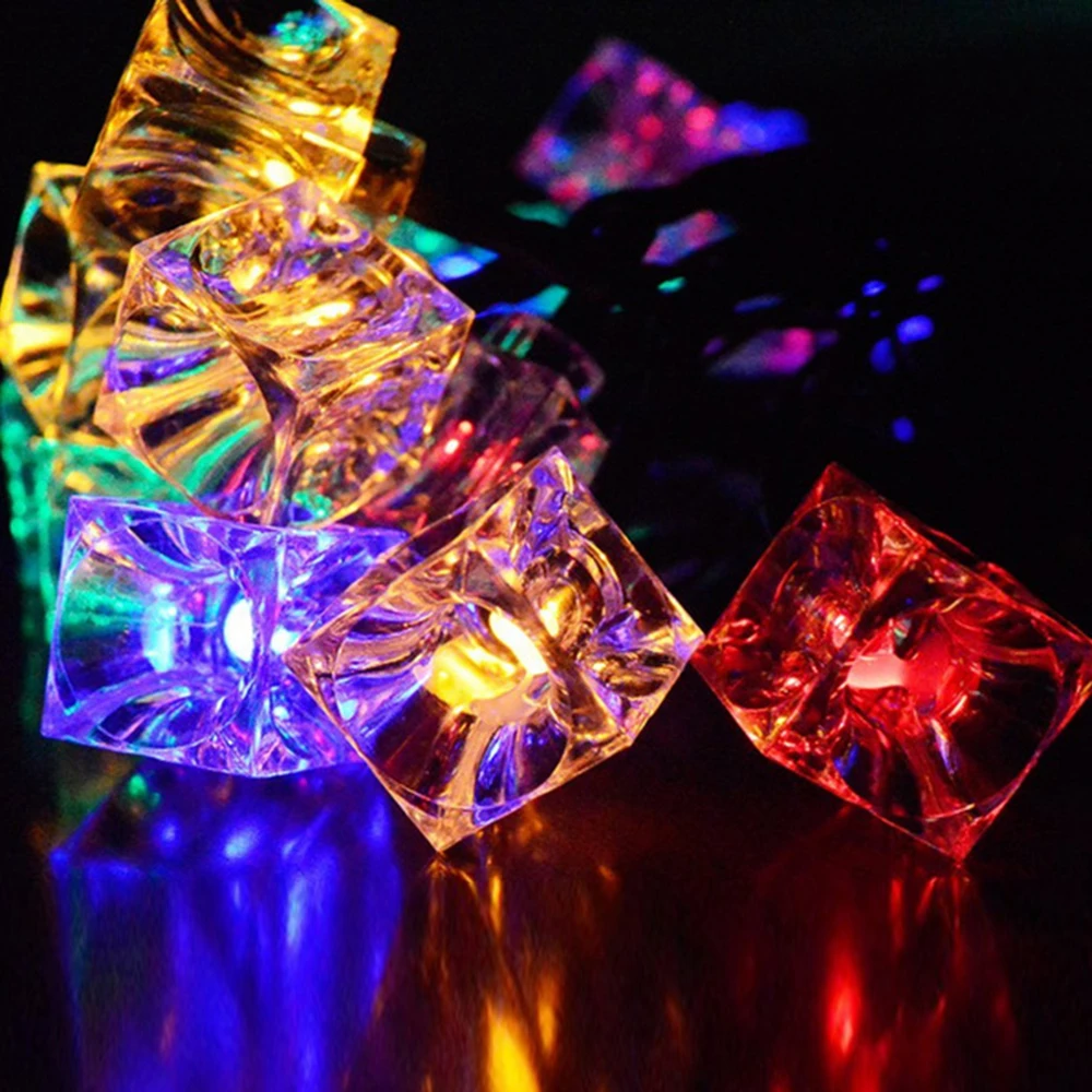 BRELONG Waterproof 4m 28LED Christmas Decorative Light String RGB EU Plug AC220-240V - Ice cubes