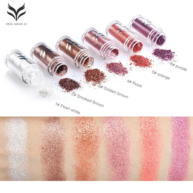 Glitter eyeshadow New Makeup Loose Pigment Shadows Eye Mineral Powder