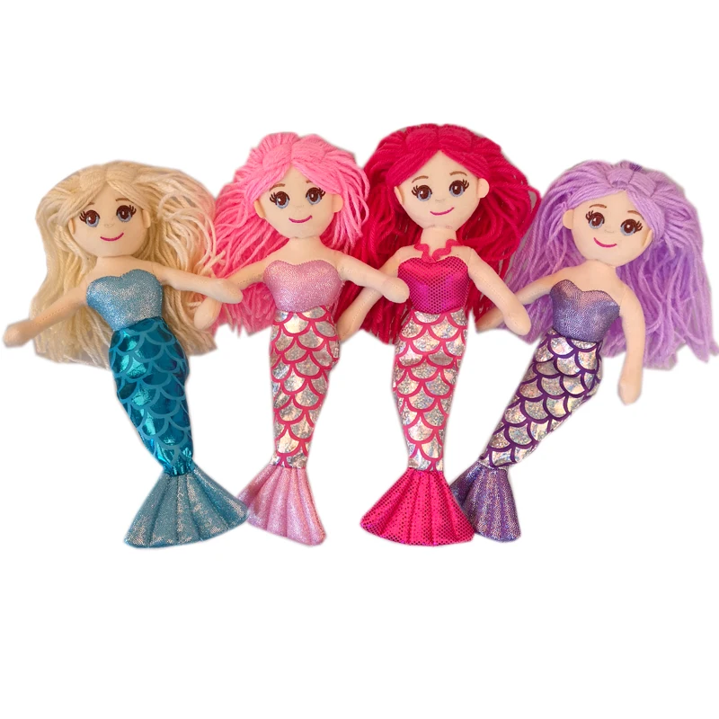 

4 pcs multicolor MINI mermaid dolls bulk order can not choose color 4 pcs in one bag 25CM