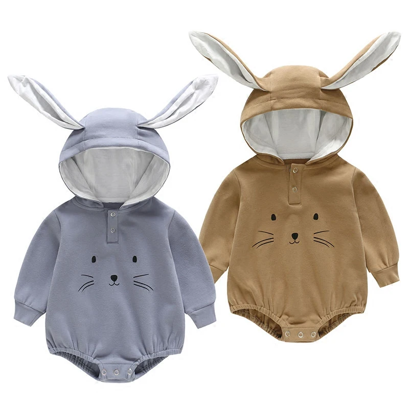 

Bodysuit Baby Boy Girl Clothes 3D Rabbit Cotton Long Sleeve Print Bodysuits Newborn Clothing Set Autumn Winter Playsuit Clothes