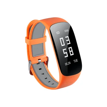 

Bluetooth Smart Sports Wristband Heart Rate Sleep Monitor Smart Fitness Bracelet with Touchpad OLED Screen for iOS Android Phone