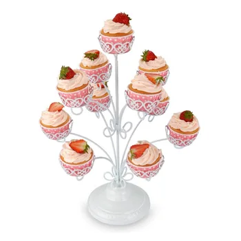 

11 cups Mental Cake Stand Afternoon Tea Wedding Plates Birthday Party Tableware fashion Cake Rack and Cake Molds