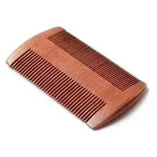 Натуральный красный сандал ручной работы очень узкий зуб дерево Расчёски и гребни для волос без статический, борода гребень укладки волос инструмент. Fh-10036 Размеры: 10.5*6