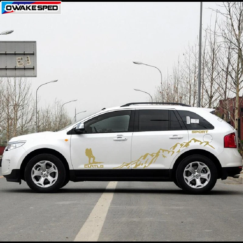Спортивная Виниловая наклейка для скалолазания на горы боковая дверь автомобиля