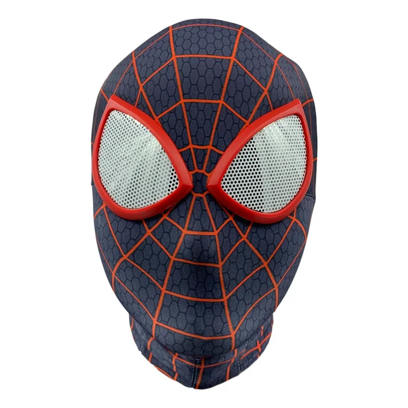 Потрясающая маска Человека-паука 3D цифровая печать красные черные линзы Человека-паука маска принадлежности для Хэллоуина супергерой косплей реквизит - Цвет: Miles Morales Mask