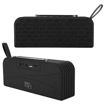 

Wireless Bluetooth Rechargeable Speaker Radio FM U Disk TF Card MP3 Player DC 5V 500MA Hands-free call function