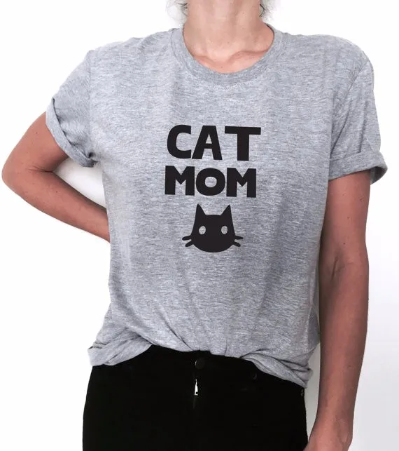 Cat Mamma Tumblr Magliette Moda T Shirt Lettere Stampate Camicia Grigia Donne Tshirt Tee Grafica Hipster Streetwear Women Fashion Tshirt Women Tshirtt Shirt Letter Aliexpress