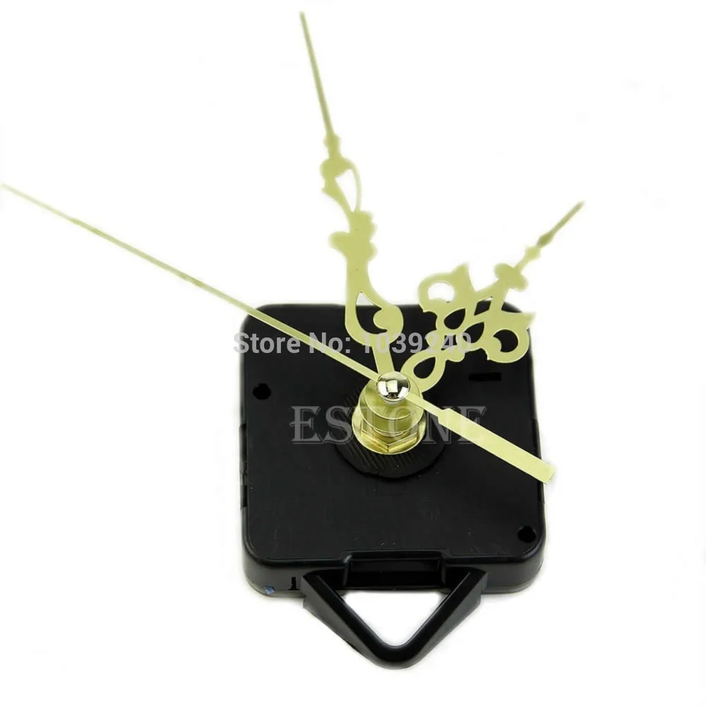 

Quartz Clock Movement Mechanism Gold Hands DIY Replace Repair Parts Kit New 03