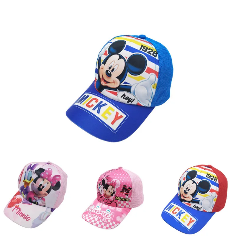 

Cartoon Mickey Minnie Hello Kitty Mix Boy Girl Fashion Baseball Cap Mario Casual Cosplay Baseball Cap Children Party Gifts Cap