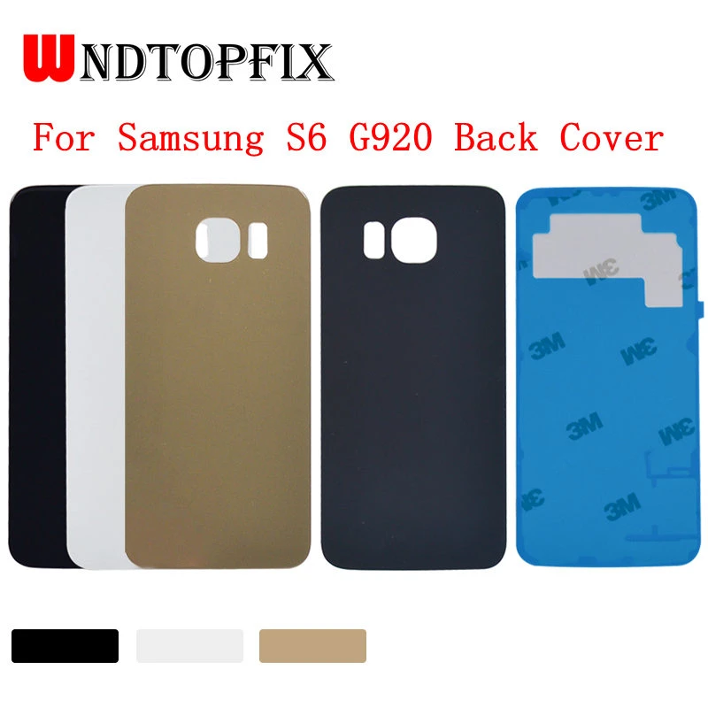 Cubierta trasera de vidrio para Samsung Galaxy S6 Edge carcasa de batería para Samsung S6, G920F, S6 Edge Plus, G928F|Marcos y carcasas para teléfonos móviles| -