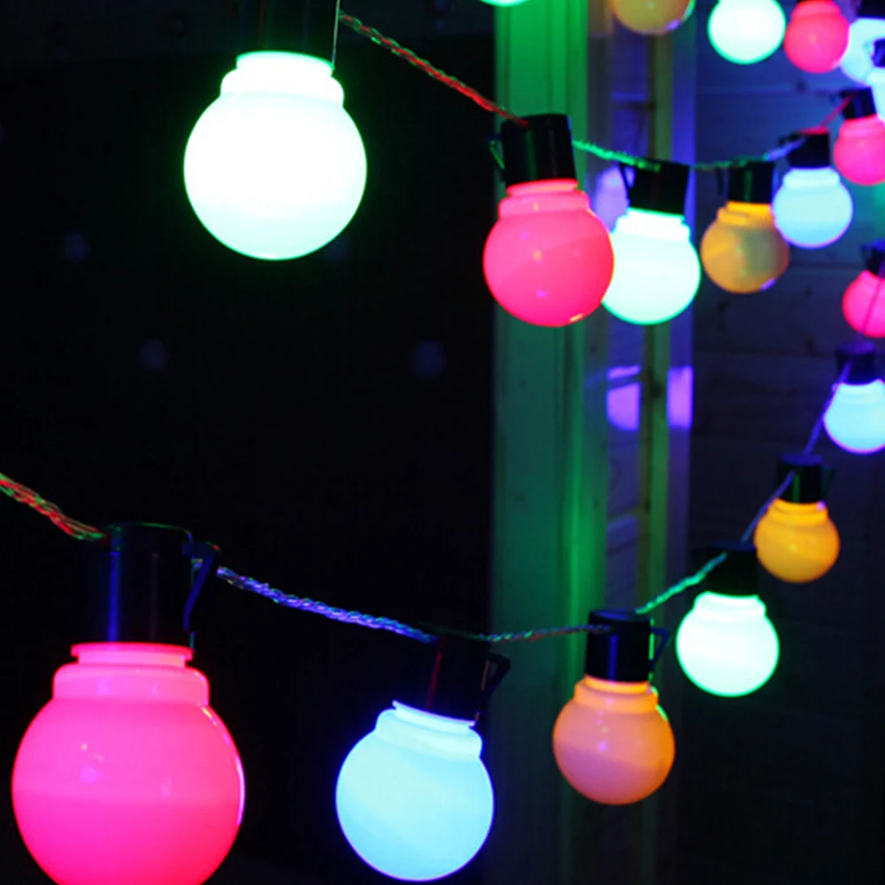 LightMe5m20LEDsGlobeFairyColorfulWarmWhiteLightStringLights