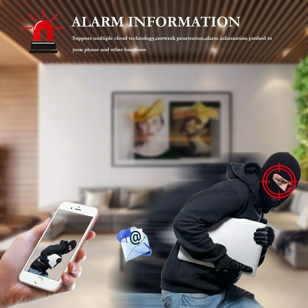 AZISHN H.265 8CH 4MP POE Security Camera System NVR Kit Audio Record IP Camera IR Outdoor IP66 CCTV