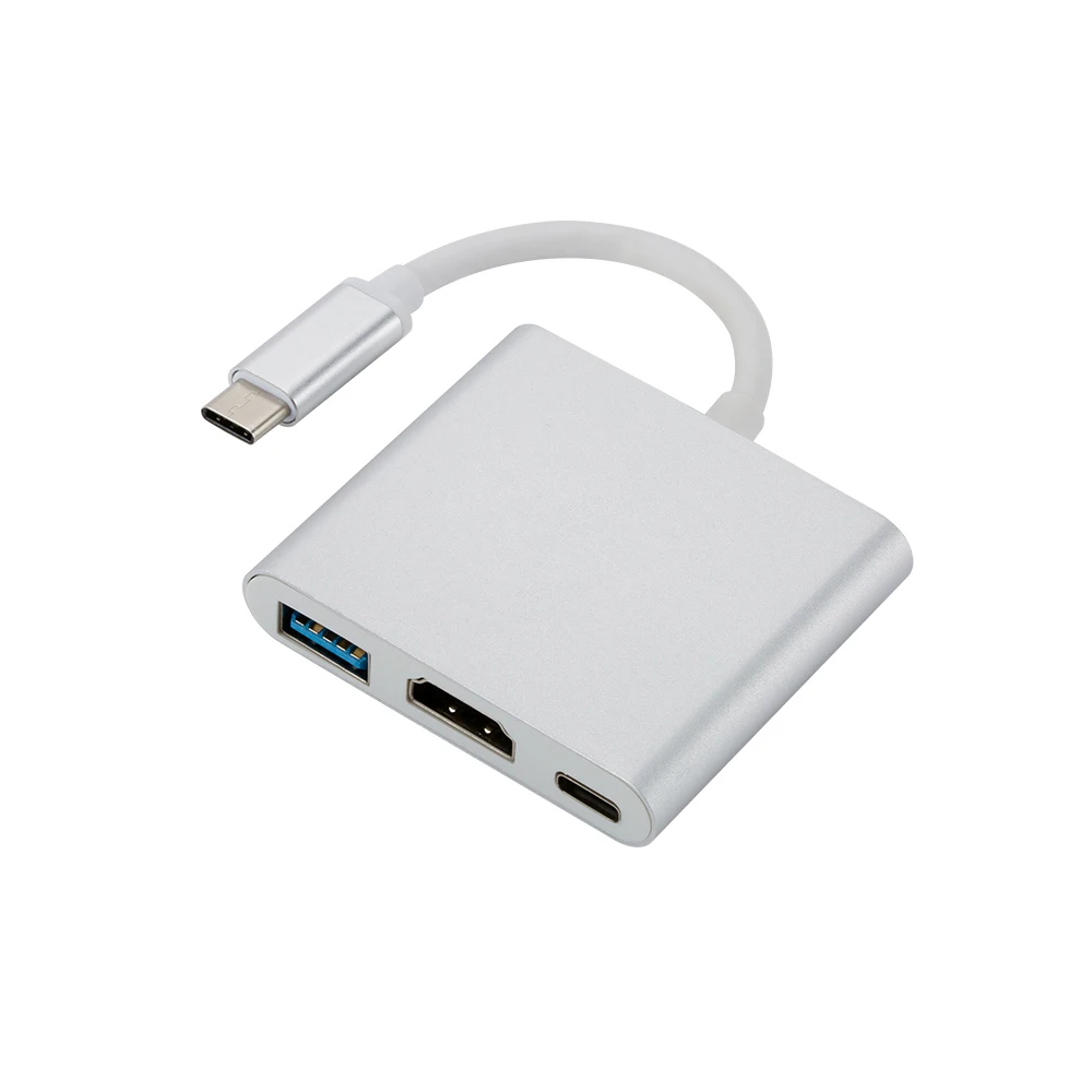 USB-C usb адаптер цифровой AV многопортовый адаптер type C к HDMI USB 3,0 кабель для зарядки адаптер USB-C 3,1 конвертер для Macbook