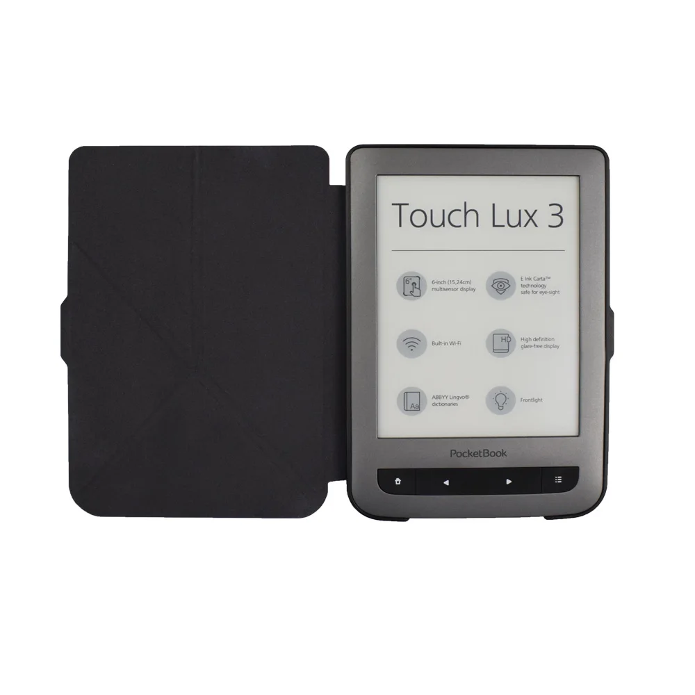 Чехол-книжка Pocketbook Basic 2 Touch Lux2/3 С Откидывающейся Крышкой для электронной книги, чехол для Pocketbook 614 615 624 625 626 защитная оболочка для Читалки+ пленка+ ручка