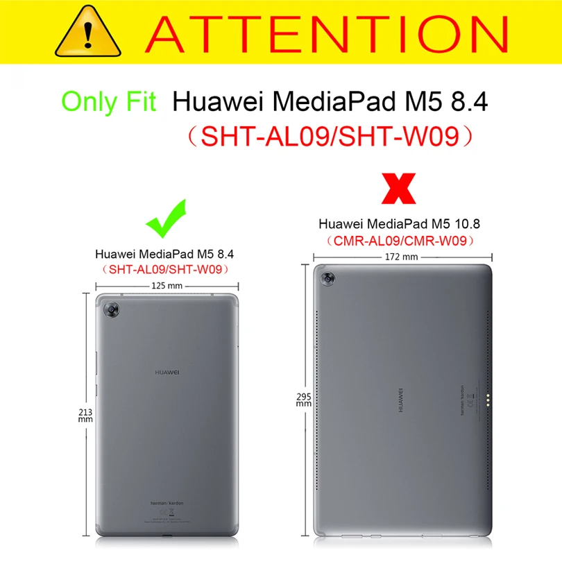 Чехол с функцией автоматического пробуждения/сна для Huawei MediaPad M5 8 4 дюйма SHT AL09 W09