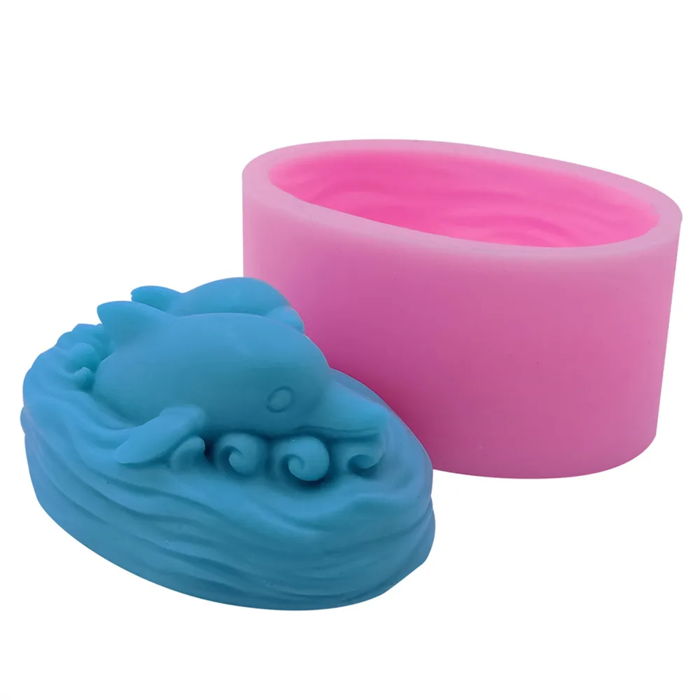 3D Дельфин DIY силиконовая форма для мыла изготовления ручной работы|mould for|silicone mould3d
