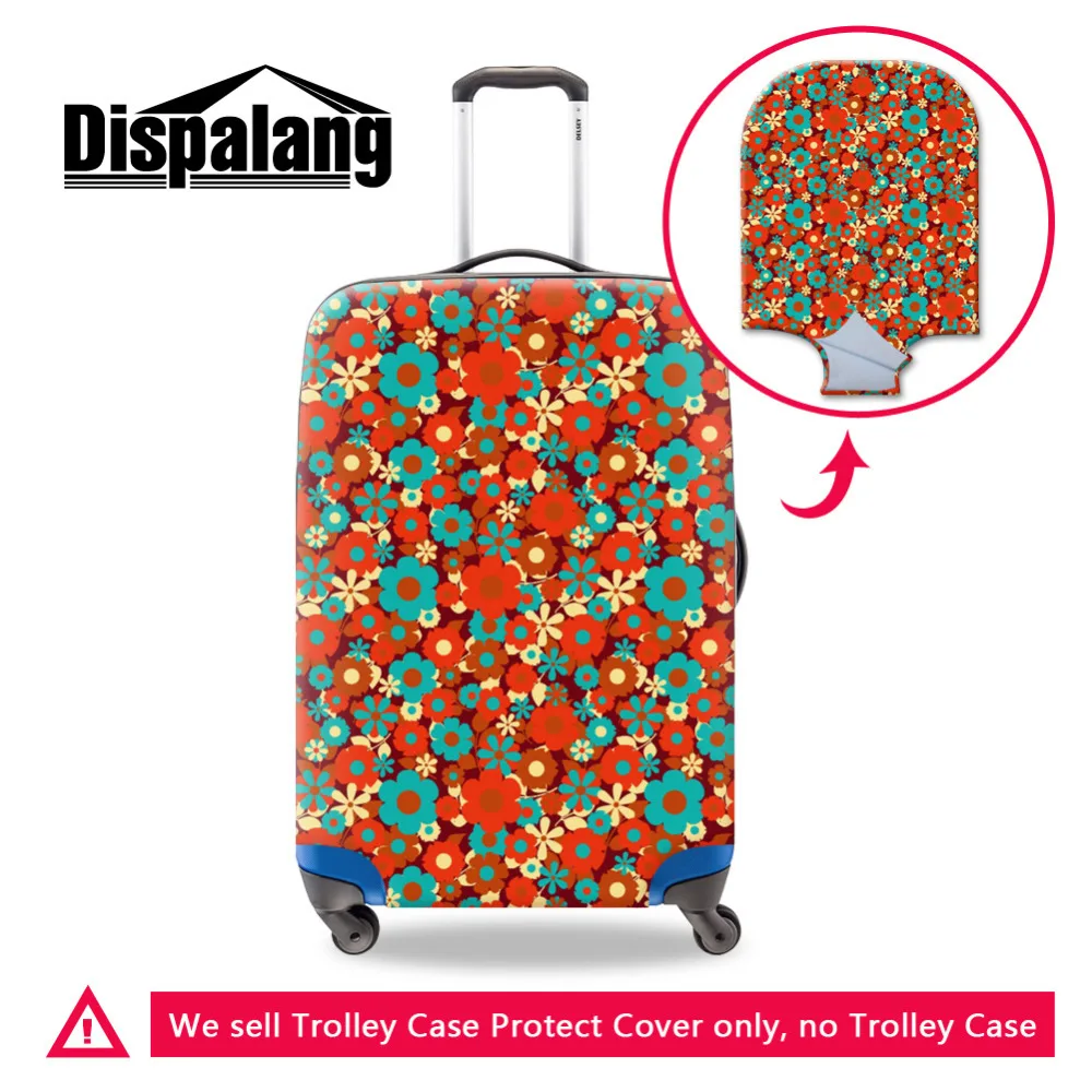 Стильный цветочный водонепроницаемый защитный чехол для багажа для путешествий 18-30 дюймов чемодан для женщин и девочек аксессуары для путешествий Maletas De Viaje