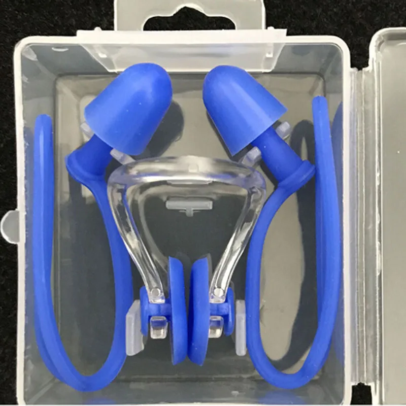 Soft Silicone Swimming Set Waterproof Nose Clip + Ear Plug Earplug