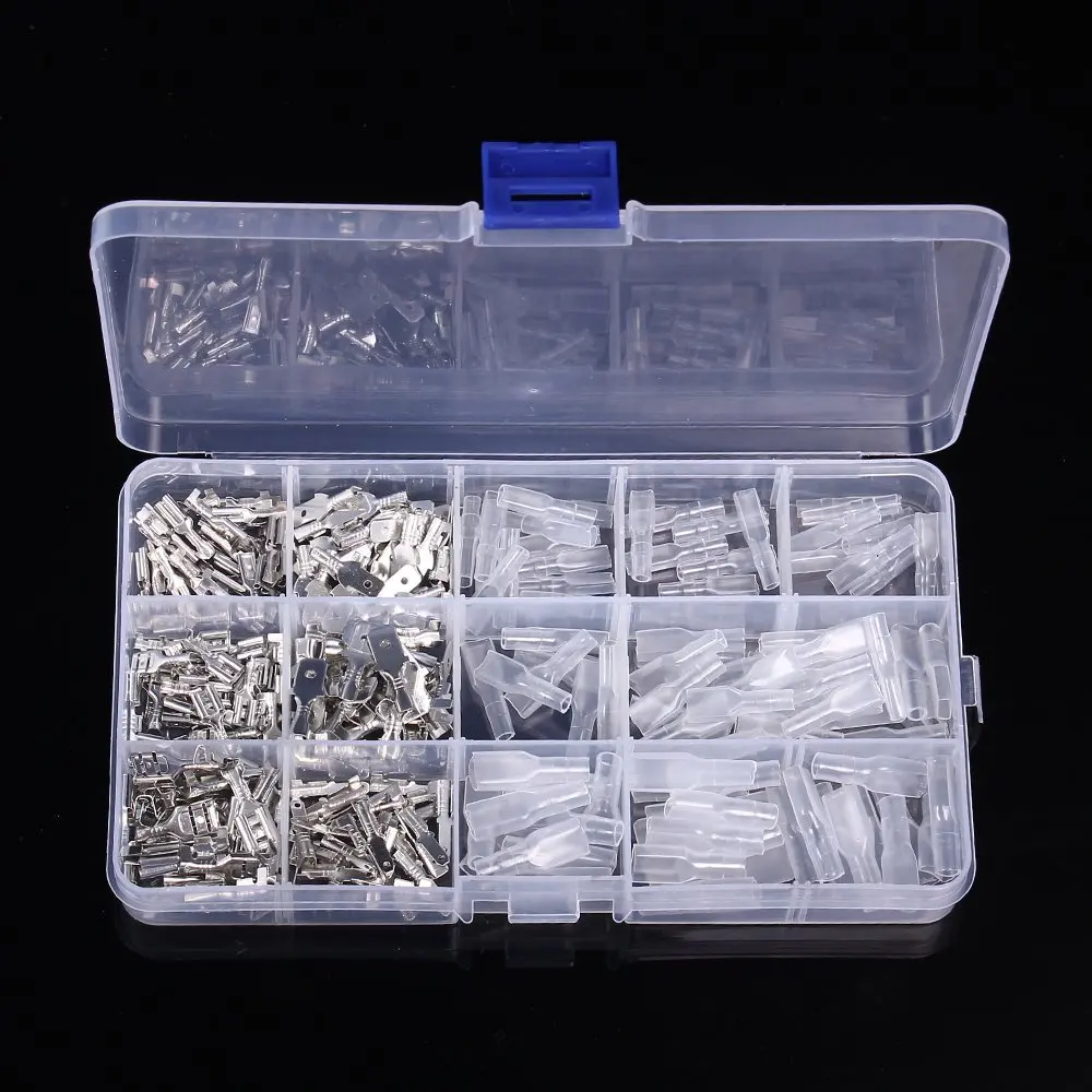 270PCS Male Female Spade Connector Wire Crimp Terminal Assortment Car Motorcycle