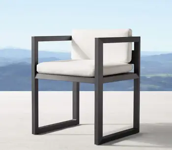 

New arrival outdoor patio garden aluminum mesh armchair set sale