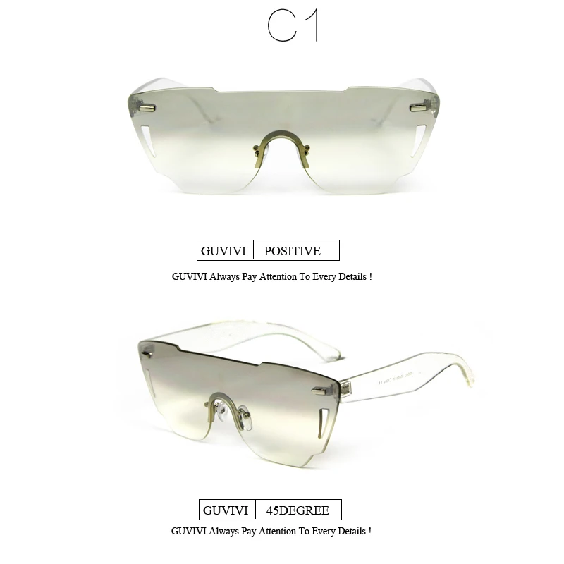 Модный бренд клевые солнцезащитные очки Для женщин солнцезащитные очки без оправы Солнцезащитные зеркальные очки Для женщин очки occhiali-да-единственным UV400